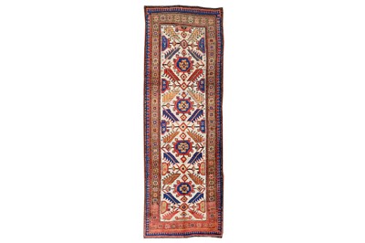 Lot 52 - AN ANTIQUE KURDISH LONG RUG