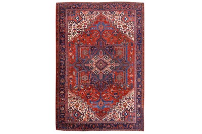 Lot 49 - AN ANTIQUE HERIZ CARPET, NORTH-WEST PERSIA