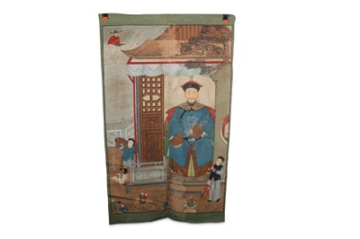 Lot 93 - A CHINESE ANCESTOR PORTRAIT.