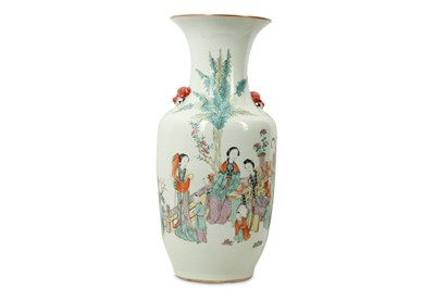 Lot 324 - A CHINESE FAMILLE ROSE 'LADIES' VASE.