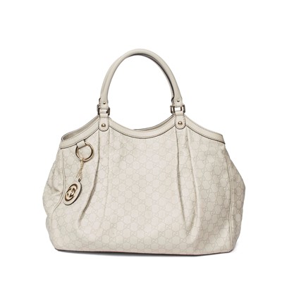 Lot 271 - Gucci Guccisima Ivory Sukey Bag