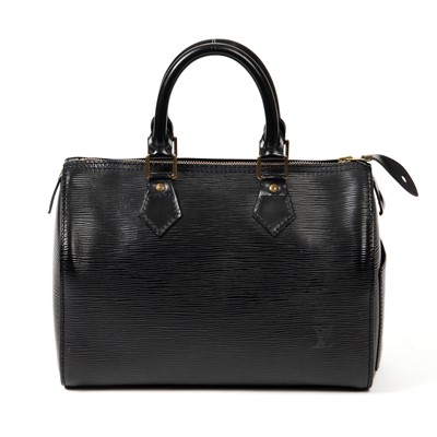 Lot 338 - Louis Vuitton Black Epi Speedy 25
