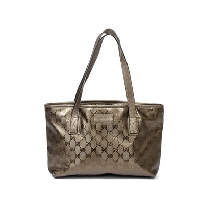 Lot 286 - Gucci Khaki Supreme Tote