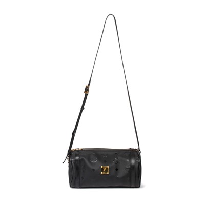 Lot 320 - MCM Monogram Barrel Sling Bag