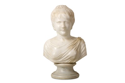 Lot 22 - A MARBLE BUST OF A VEILED LADY IN THE STYLE OF RAFFAELE MONTI