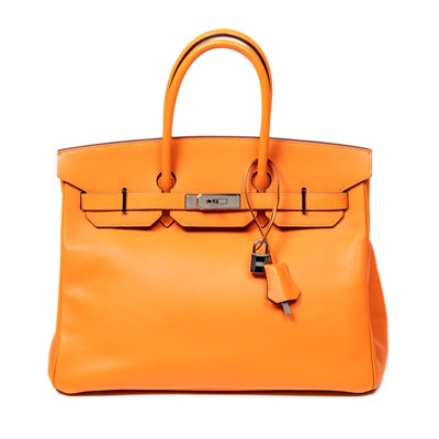 Lot 99 - Hermes Orange Epsom  Birkin 35