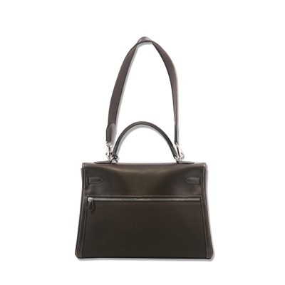 Lot 104 - Hermes Brown Box Kelly Lakis 35
