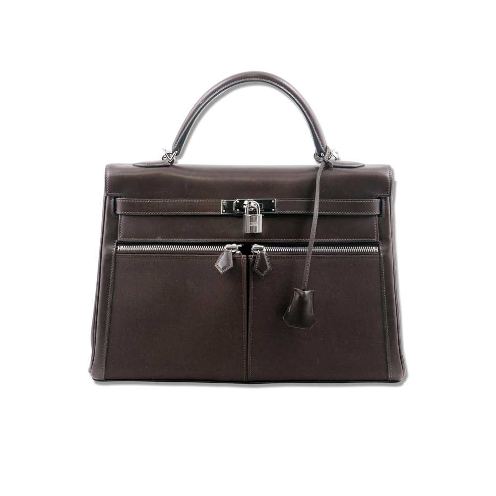Lot 104 - Hermes Brown Box Kelly Lakis 35