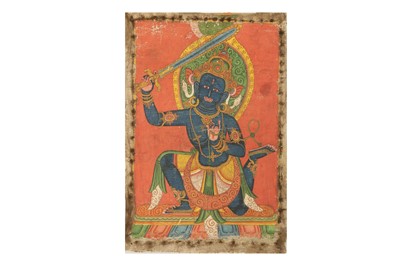Lot 443 - A NEPALESE THANGKA OF ACALA.