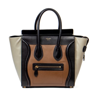 Lot 332 - Celine Tri-Colour Micro Luggage Tote