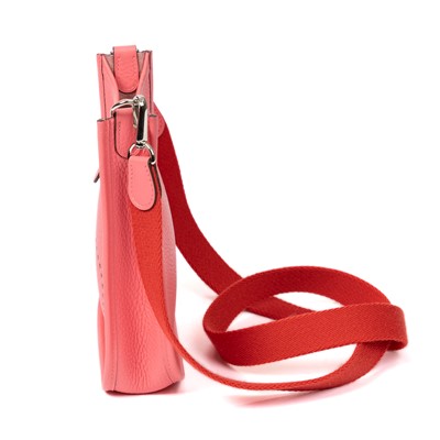 Lot 35 - Hermes Rose Azalee Clemence Mini Evelyne PM