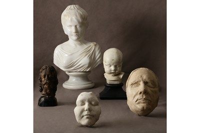 Lot 20 - A SCOTTISH 19TH CENTURY DEATH MASK OF A WOMAN