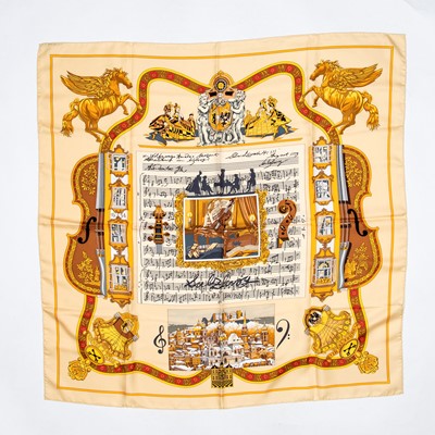 Lot 57 - Hermes 'Salzburg' Silk Scarf