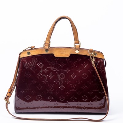 Lot 126 - Louis Vuitton Rouge Fauviste Monogram Vernis Brea MM