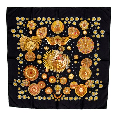 Lot 337 - Hermes 'Le Roy Soleil' Silk Scarf