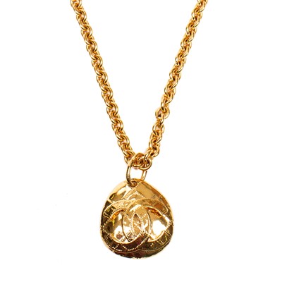Lot 310 - Chanel Logo Pendant Necklace
