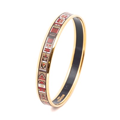 Lot 26 - Hermes Red Enamel Bangle