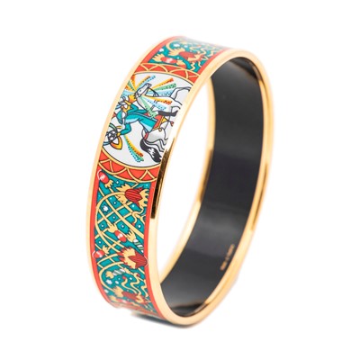 Lot 27 - Hermes Red Enamel Bangle