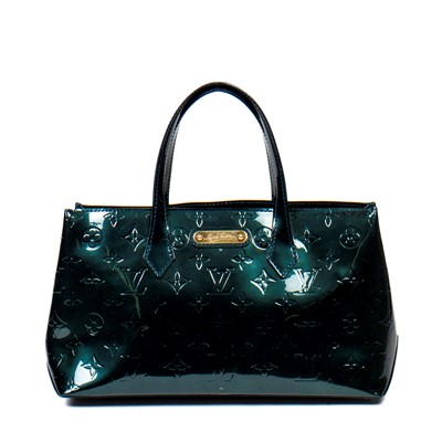 Lot 258 - Louis Vuitton Dark Green Monogram Vernis Wilshire PM