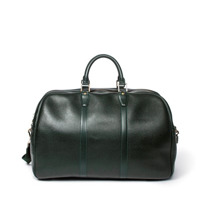 Lot 259 - Louis Vuitton Green Taiga Leather Kendall Travel Bag PM