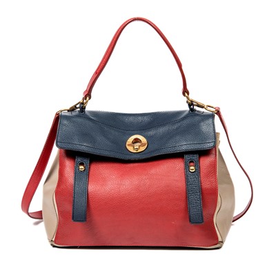 Lot 13 - Yves Saint Laurent Tri-Colour Muse 2 Satchel Bag
