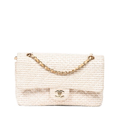 Lot 115 - Chanel Tweed Medium Classic Double Flap Bag