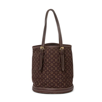 Lot 107 - Louis Vuitton Fusain Monogram Idylle Bucket PM