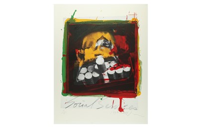Lot 378 - Ralph Steadman (British, b.1936), 'Cabinet of the Mind - Social Services'