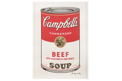 Lot 404 - Andy Warhol (American, b.1923), 'Campbell’s Soup - Beef'