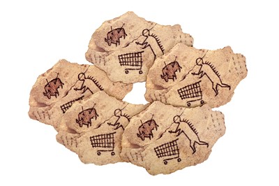 Lot 12 - Banksy (British, b.1974), 'Peckham Rock Postcard x5'