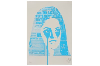 Lot 124 - Pure Evil (British, b.1968), 'Elvis Presley's Nightmare (Pale Blue)'