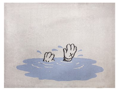 Lot 279 - KAWS (American, b.1974), '100% Cashmere Blanket (Blue)'