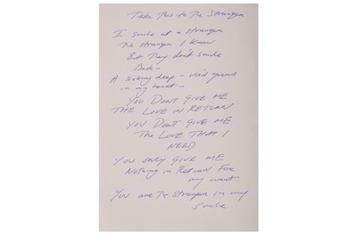 Lot 366 - Tracey Emin (British, b.1963), 'Take This To The Stranger'