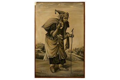 Lot 45 - * A GRISAILLE PORTRAIT OF A MENDICANT