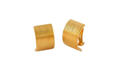 Lot 62 - Christian Dior Half Hoop Clip On Earrings