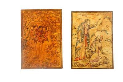 Lot 1022 - λ Ivory Miniatures on Moral and Lust