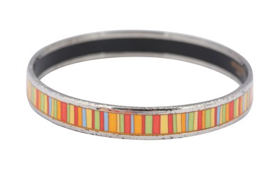 Lot 157 - Hermes Multi Stripe Enamel Bangle