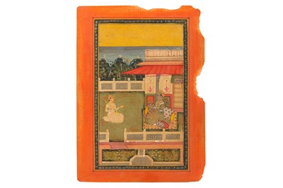 Lot 209 - KRISHNA ENTERTAINED BY A MUSICIAN