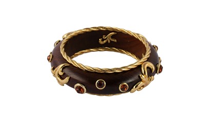 Lot 68 - Dominique Aurientis Filligree Wood Bangle