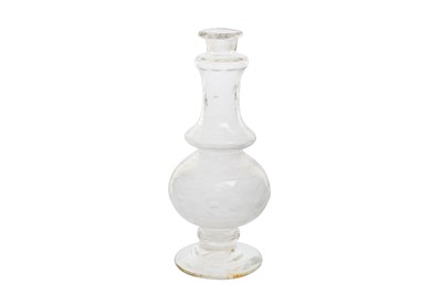 Lot 274 - A CUT CLEAR-GLASS ROSEWATER SPRINKLER