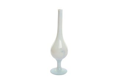 Lot 276 - AN OPALINE WHITE GLASS ROSEWATER SPRINKLER