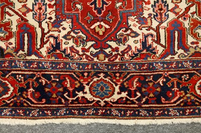 Lot 37 - FINE HERIZ CARPET, NORTH-WEST PERSIA