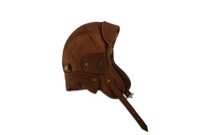 Lot 120 - Aviation.- Early 20th Century German Aviation/Driving Leather Helmet