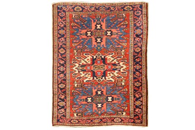 Lot 45 - UNUSUAL HERIZ RUG, NORTH-WEST PERSIA