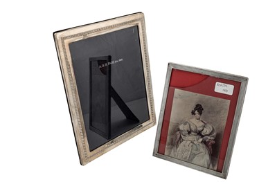 Lot 190 - A George V sterling silver photograph frame, Birmingham 1913 by E Mander & Son