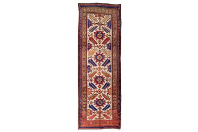 Lot 22 - AN ANTIQUE KURDISH LONG RUG