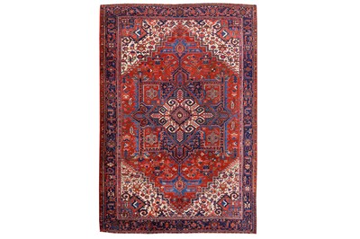 Lot 44 - AN ANTIQUE HERIZ CARPET, NORTH-WEST PERSIA