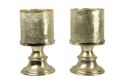 Lot 413 - A pair of contemporary storm lanterns