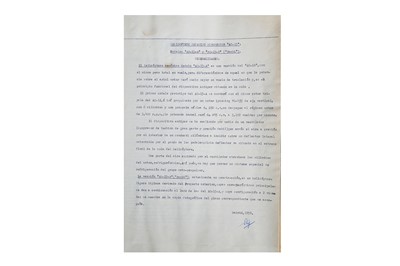 Lot 109 - Aeronautica Industrial S.A. (Aisa)