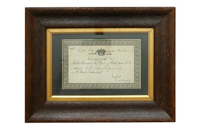 Lot 301 - Wellington (Arthur Wellesley, Duke of)